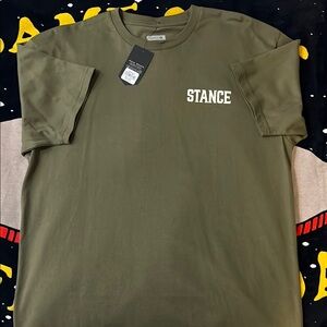 Stance Green Short Sleeve Tee with Classic Crew Neck